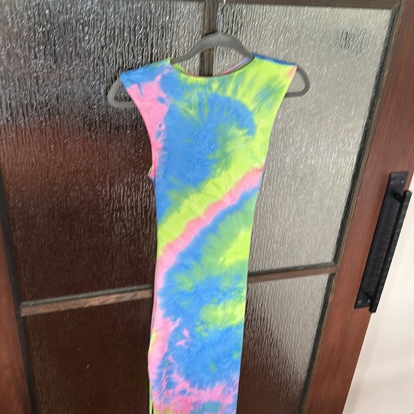 Bronx & Banco Daphnie Tie Dye Bodycon Cutout Maxi Dress Size XS Multicolor - Picture 11 of 12